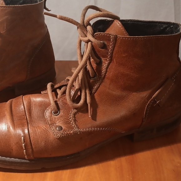 Bullboxer Men's Brown Leather Boots Size 12 - Picture 4 of 16